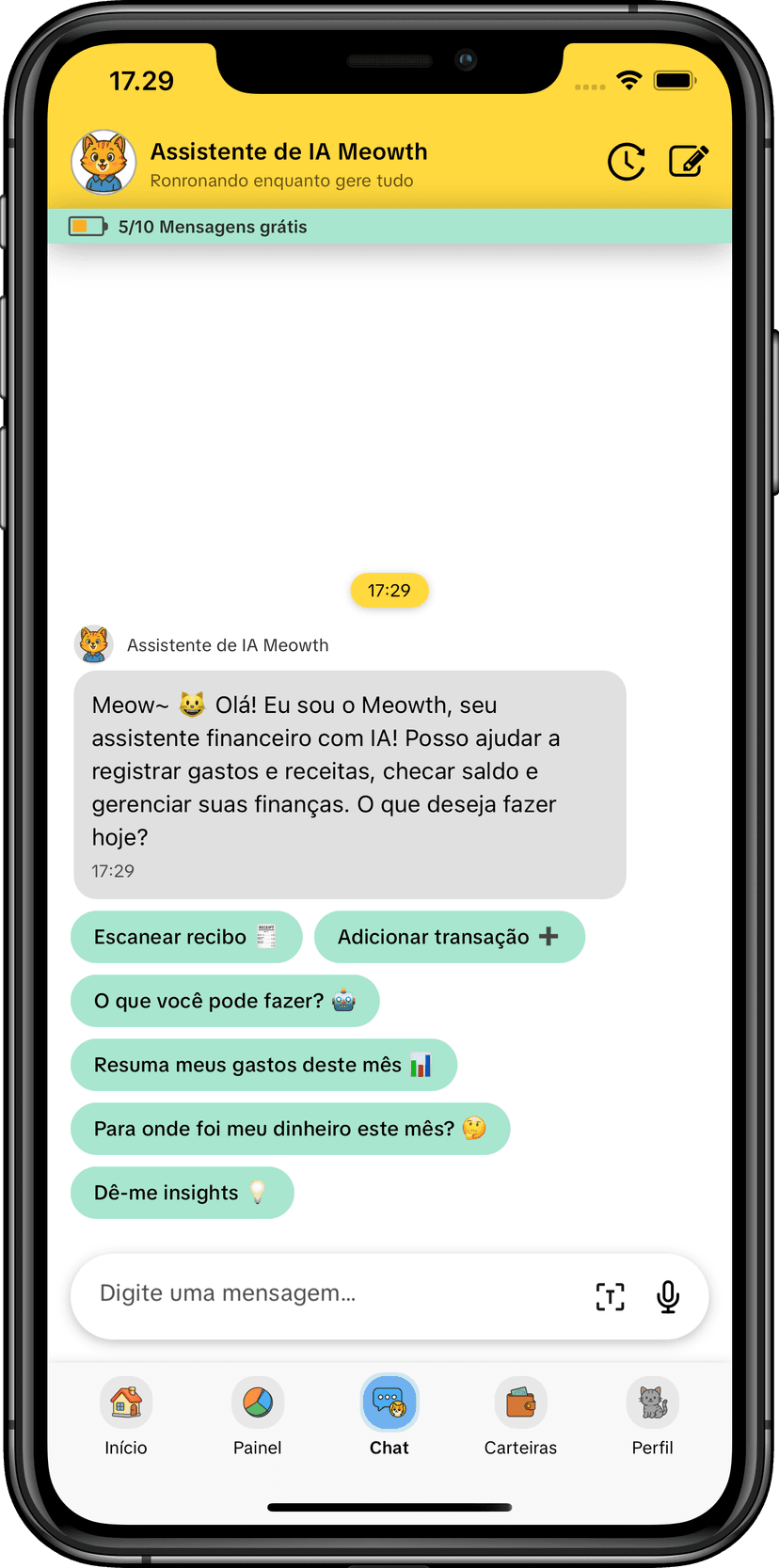 Assistente de IA MoneyKu