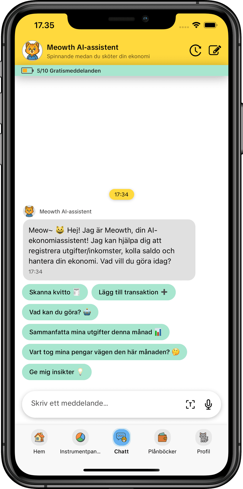 MoneyKu AI-assistent